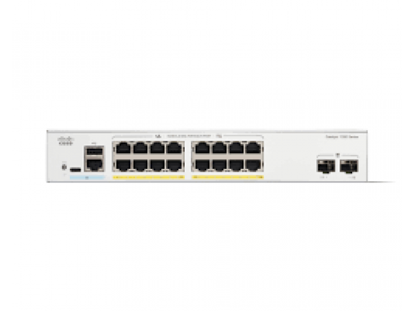 Switch Cisco C1300-16P-2G 16-Ports PoE+ 120W, 2 SFP Uplink